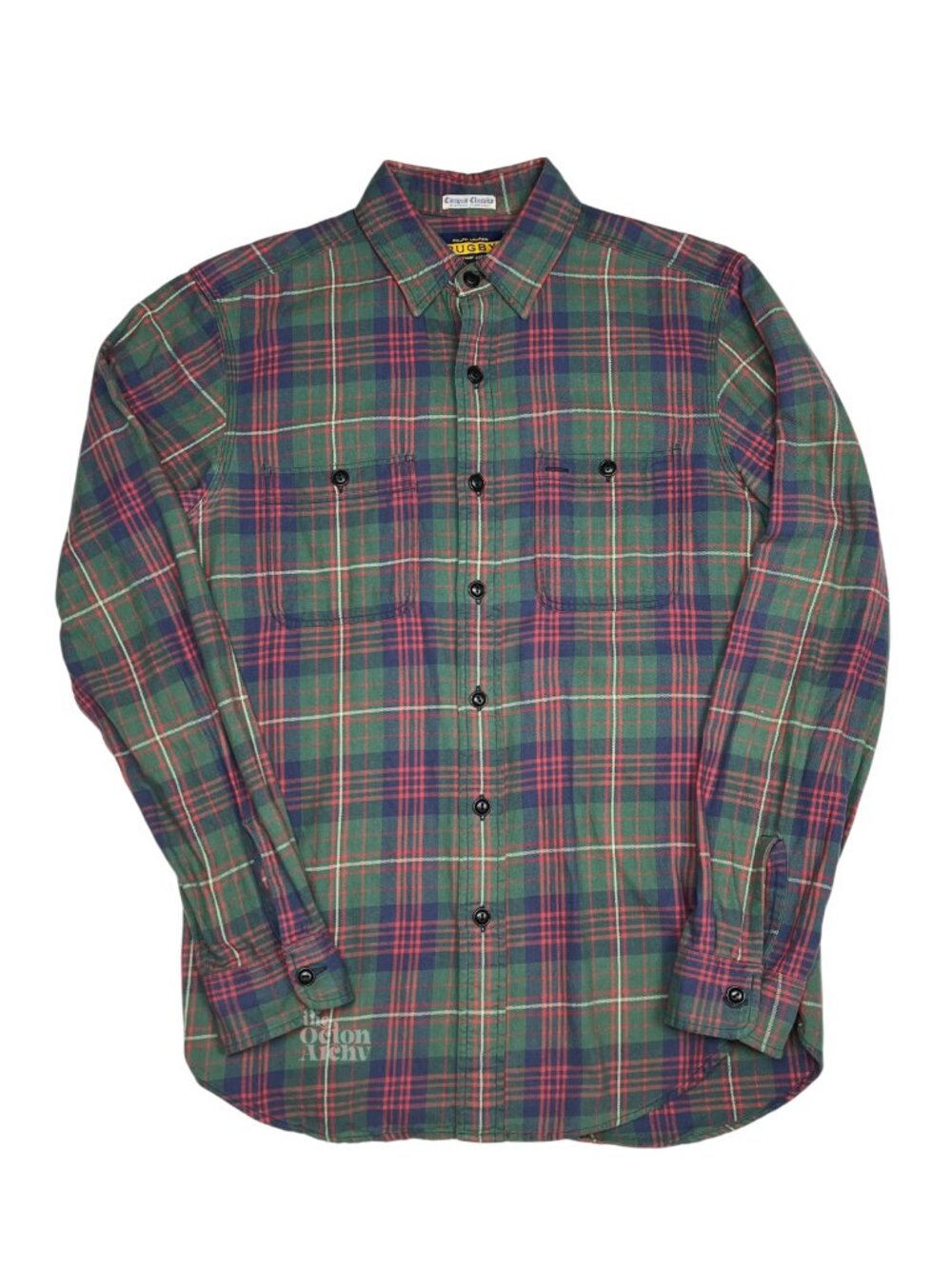 Size S Rugby x Ralph Lauren Campus Classics Vintage Flannel Shirt 'Green/Multi'